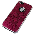 Red Metal Triangle Pattern Bumper Case Cover for Apple iPhone 5 5G 5th Gen