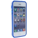 Blue Clear Bumper Frame TPU Silicone Soft Case Cover for the New iPhone 5G 5th Gen