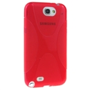 Newest Red X Shape Matte Soft Case Shell For Samsung Galaxy Note 2 ii N7100