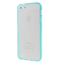 Hot Style Blue Bumper Skin Case With Frosted Clear Back Cover For iPhone 5 5G 5th Gen