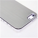 Silver METAL Aluminum Wire Drawing Snap-On Hard Case Cover for Apple iPhone 5 5G 5th Gen
