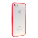 Hot Style Red Bumper Skin Case With Frosted Clear Back Cover For iPhone 5 5G 5th Gen