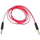 3FT 3.5mm Male M/M Stereo Plug Jack Audio Flat Extension Cable For Phone PC MP3 Red