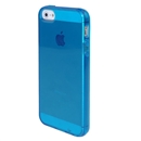 Blue Smooth Surface Transparent TPU Gel Soft Case Cover Skin For Apple iphone 5 5G 5th