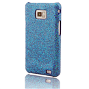 Blue Jewelled Bling Sparkle Glitter Case Cover for Samsung I9100 Galaxy S2 S II