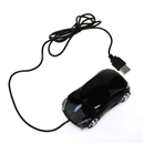 Ergonomic USB 2.0 PC Laptop Optical Mouse LED Car Mice Black