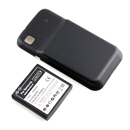 3500mAh Extended Battery + Back Cover For Samsung i9000 Galaxy S Black NEW