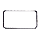 Lexury Crystal Bling Aluminum Metal Bumper Hard Case For Apple iPhone 4S Black