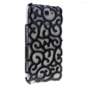 Black Electroplating Palace Hollow Case Cover For Samsung Galaxy Note2 N7100