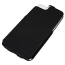 Black Anti-skid Stripe Leather Flip Snap-On Case Cover for Apple iPhone 5 5G 5th Gen