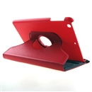 NEW 360 Degree Rotating PU Leather Case Cover w Swivel Stand for Apple iPad Mini Red