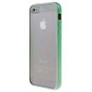 Hot Style Light Bule Bumper Skin Case With Frosted Clear Back Cover For iPhone 5 New iphone5