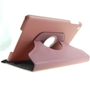 NEW 360 Degree Rotating PU Leather Case Cover w Swivel Stand for Apple iPad Mini Pink