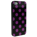 Black with Pink Wave Point Dot Soft Back Case Cover Skin for iPhone 5 5G 5th Gen New