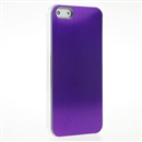 Purple METAL Aluminum Wire Drawing Snap-On Hard Case Cover for Apple iPhone 5 5G 5th Gen