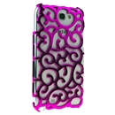 Rose red Electroplating Palace Hollow Case Cover For Samsung Galaxy Note2 N7100