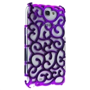Purple Electroplating Palace Hollow Case Cover For Samsung Galaxy Note2 N7100