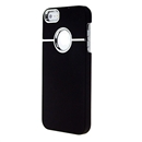 Deluxe Black with Chrome Snap-on Hard Cover Case for Apple iPhone 5 5G iPhone5 New
