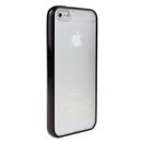 Hot Style Black Bumper Skin Case With Frosted Clear Back Cover For iPhone 5 New iphone5