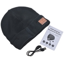 Black Warm Beanie Hat Wireless Bluetooth Smart Cap Headphone Headset Speaker Mic SK-H003B
